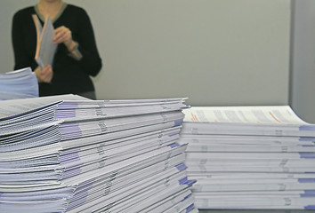 Image showing Piles of Handout Pamphlets