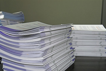 Image showing Piles of Handout Pamphlets