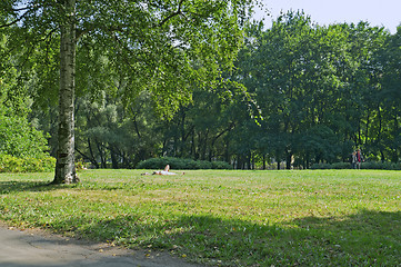 Image showing City park in summer