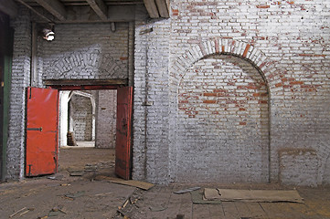 Image showing Abandoned Store house Building