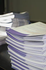 Image showing Piles of Handout Pamphlets