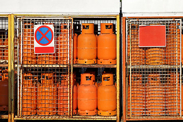 Image showing LPG Gas cylinders