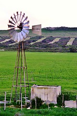 Image showing windmill water pump