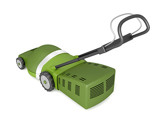 Image showing Green lawn mower