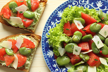 Image showing Vegetarian salad