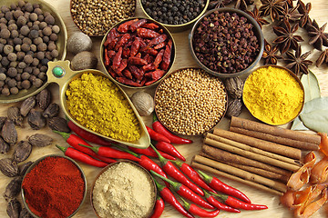 Image showing Spices and herbs