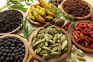 Image showing Spices and herbs