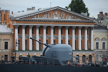 Image showing Cannon warship