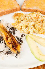 Image showing Gallo pinto breakfast