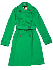 Image showing Green Women's raincoat