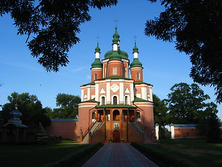 Image showing Beautiful red church