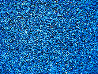 Image showing blue background from grains of a poppy