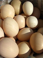Image showing a lot of eggs of hen