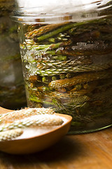 Image showing Natural medicine - syrup made of pine sprouts 