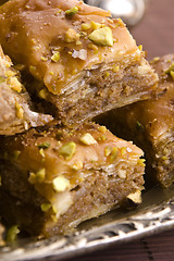 Image showing Baklava - traditional middle east sweet desert