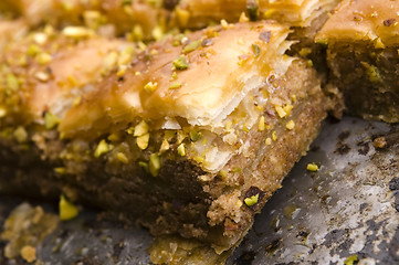 Image showing Baklava - traditional middle east sweet desert