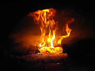 Image showing Fire from the furnace