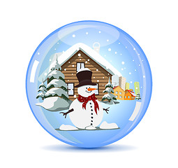 Image showing Christmas Crystal Ball