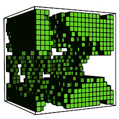 Image showing Green cube