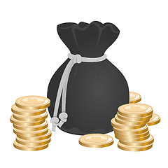 Image showing Sack with money