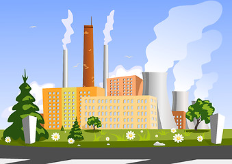 Image showing Factory, vector illustration