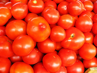 Image showing Background of red ripe tomatoes