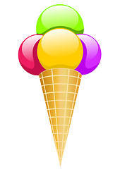 Image showing Ice cream