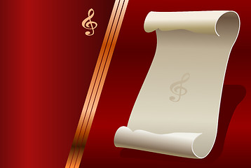 Image showing Design for the background music