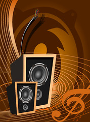 Image showing Abstract vector music design