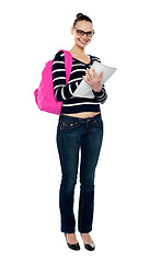 Image showing Full length portrait of college student