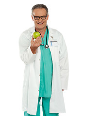 Image showing An apple a day keeps the doctor away