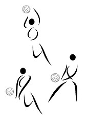 Image showing Vector volleyball symbol
