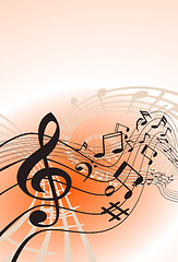 Image showing Music background