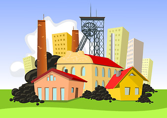 Image showing Mining town