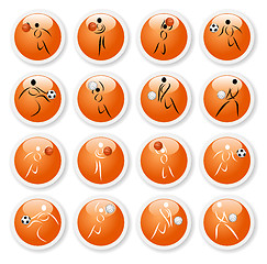 Image showing Sport symbol stickers