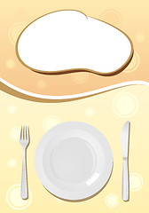 Image showing Restaurant menu, brown design