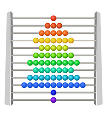 Image showing Christmas tree from abacus ball