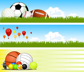 Image showing Sport banners. Vector 