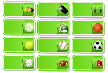 Image showing  Sport balls icon set