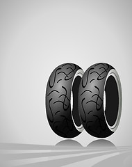 Image showing Motorcycle tire