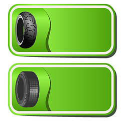 Image showing Sticker with the tires