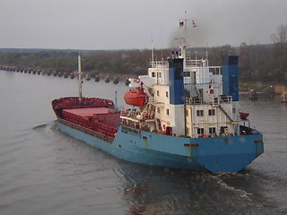 Image showing Ship in Kiel Canal
