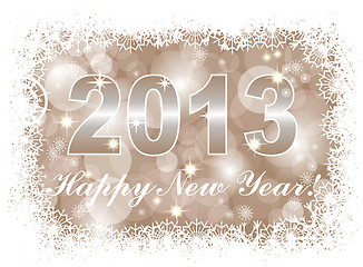 Image showing christmas card with 2013 on a winter background, EPS10