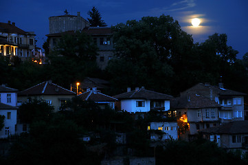 Image showing Moonlight Night in Veliko Tarnovo