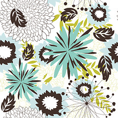 Image showing seamless floral pattern