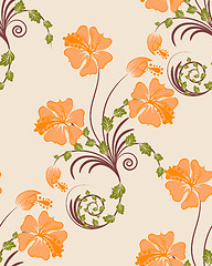 Image showing seamless floral pattern