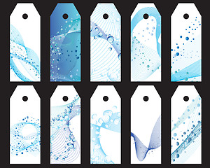 Image showing water bookmarks set