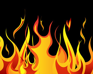 Image showing fire background