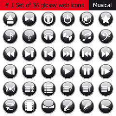 Image showing icon set #1 music