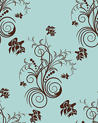 Image showing seamless floral pattern